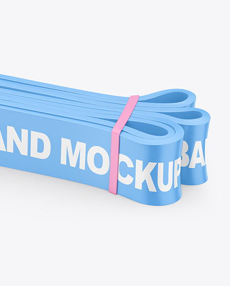 Matte Resistance Band Mockup PSD #6