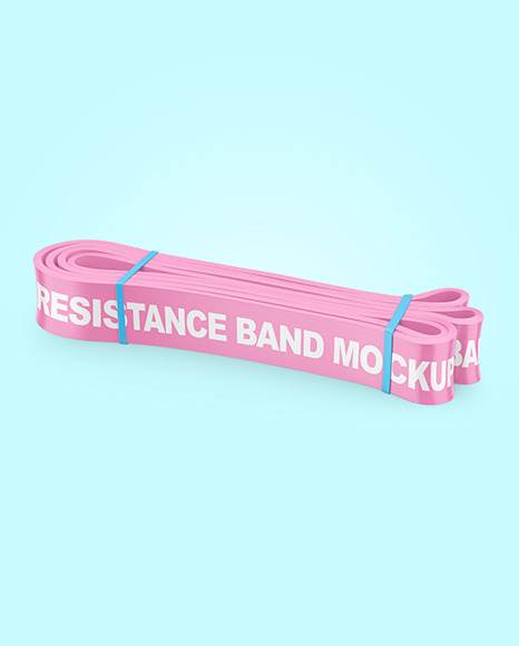 Glossy Resistance Band Mockup PSD #2