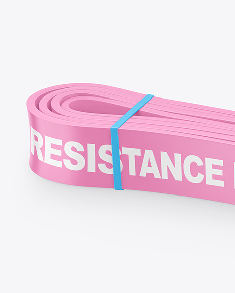 Glossy Resistance Band Mockup PSD #1