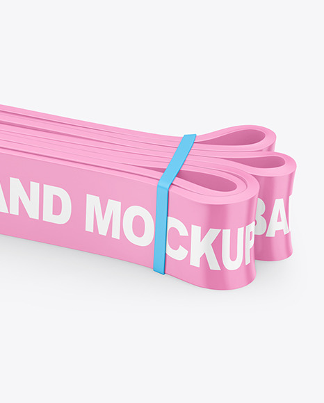 Glossy Resistance Band Mockup PSD #6