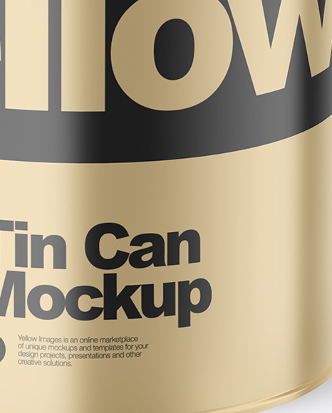 Tin Can Mockup PSD #2