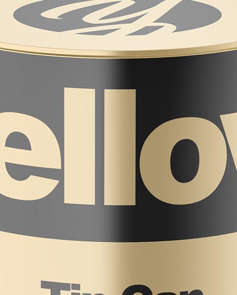 Tin Can Mockup PSD #1