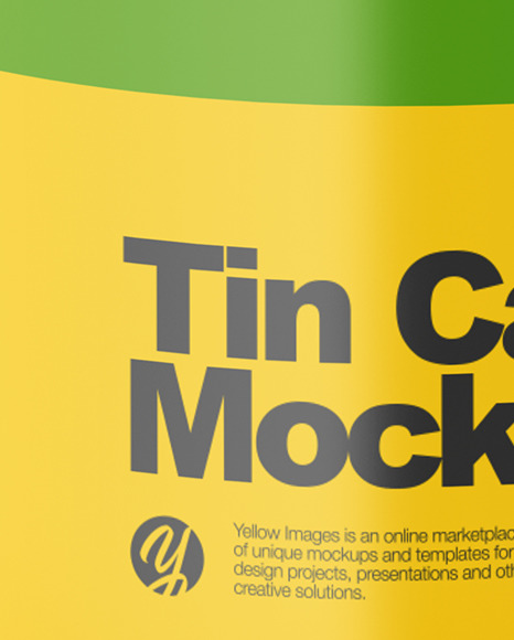 Tin Can Mockup PSD #2