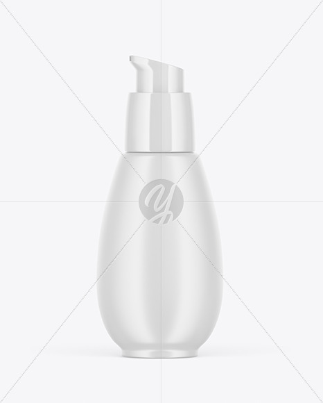 Ceramic Cosmetic Bottle Mockup PSD #3