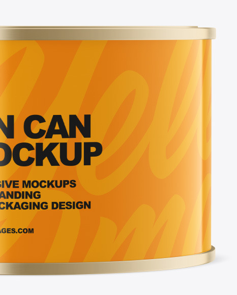 Glossy Tin Can Mockup PSD #1