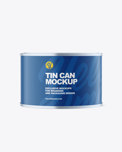 Matte Tin Can Mockup