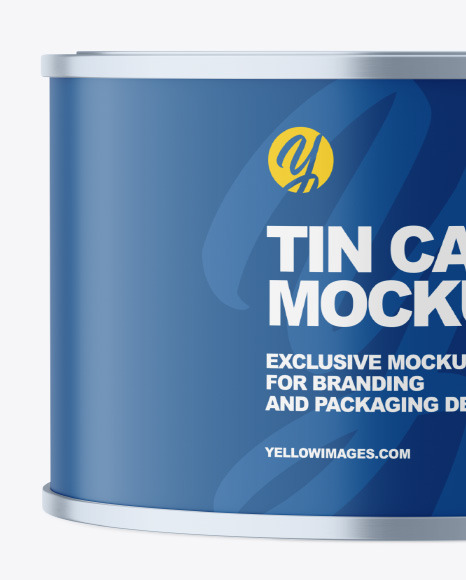 Matte Tin Can Mockup PSD #2