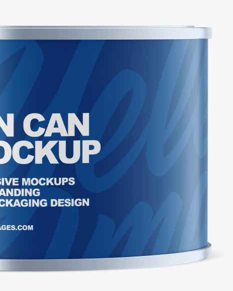 Matte Tin Can Mockup PSD #1