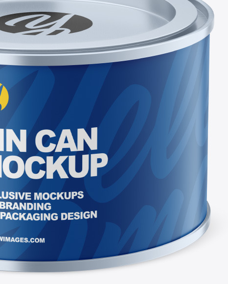 Matte Tin Can Mockup PSD #1