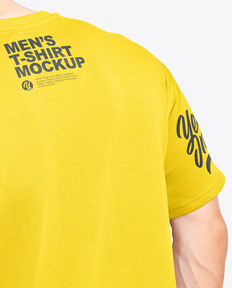 Man in a T Shirt Mockup PSD #7