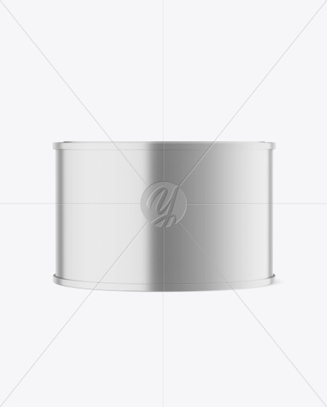 Metallic Tin Can Mockup PSD #3