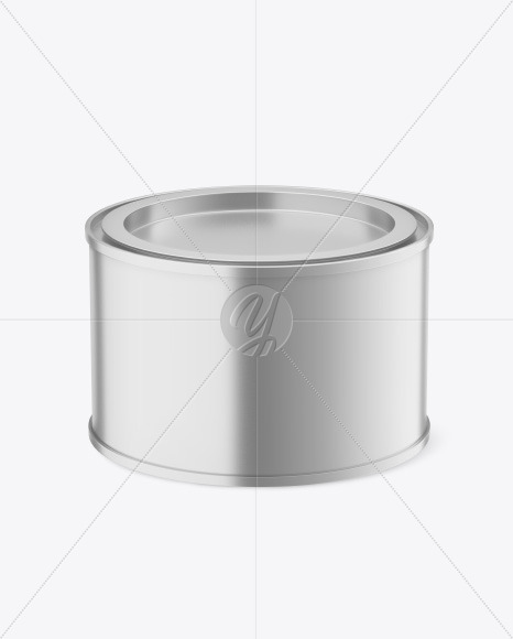 Metallic Tin Can Mockup PSD #3