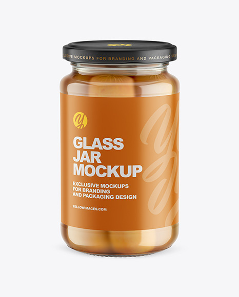 Vegetarian Sausages Jar Mockup