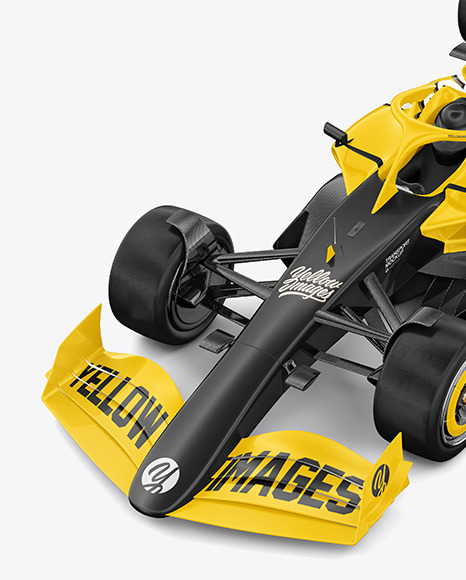 Formula-1 2022 Mockup - Half Side View (High Angle Shot)