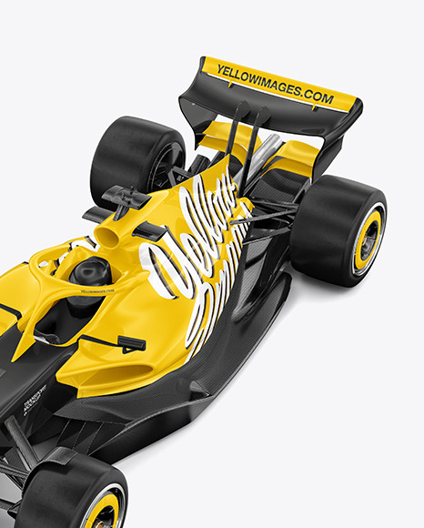 Formula 1 2022 Mockup   Half Side View (High Angle Shot) PSD #2