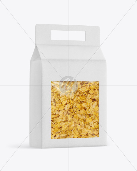 New Free Mockups – Kraft Box with Corn Flakes Mockup – Download Now