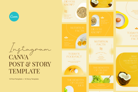Food Nutrition Facts Instagram Canva