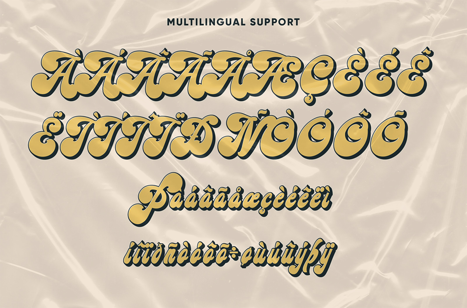Midway | Retro Script Font on Yellow Images Creative Store - 88282
