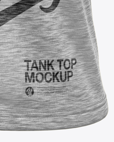 Melange Women s Tank Top Mockup PSD #7