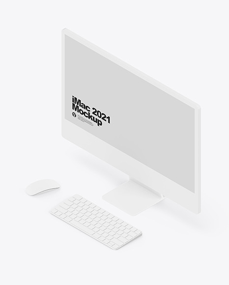 iMac 24” Mockup PSD #2
