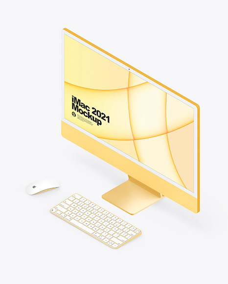 iMac 24” Mockup PSD #6