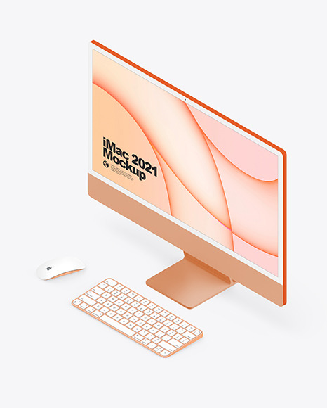 iMac 24” Mockup PSD #7