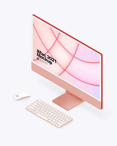 iMac 24” Mockup PSD #5