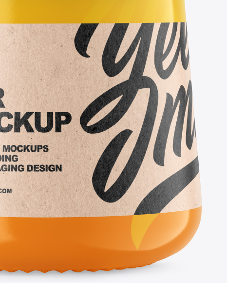 Glossy Jar Mockup PSD #6