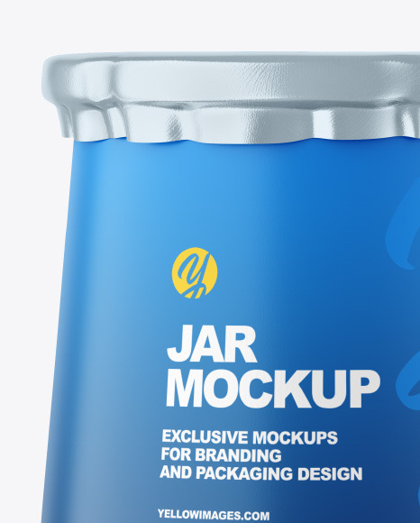 Matte Jar Mockup PSD #2