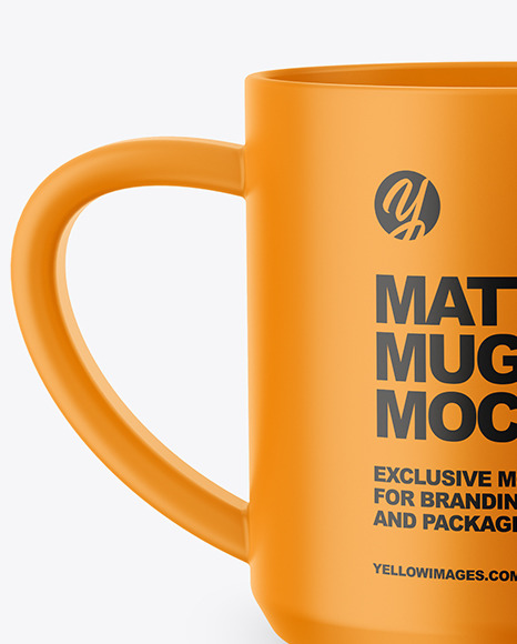 Two Matte Mugs Mockup PSD #2