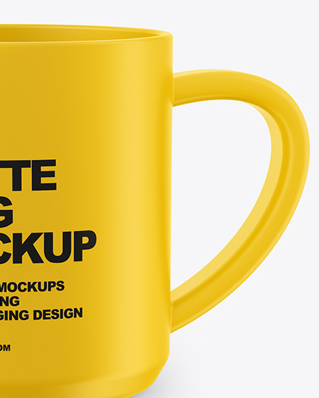 Two Matte Mugs Mockup PSD #6