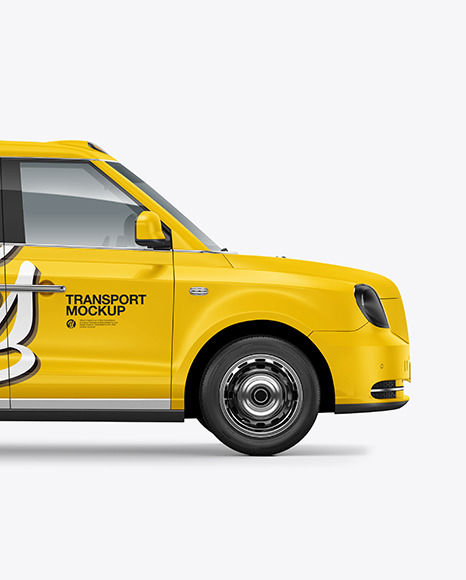 Electric Cab Mockup - Side View