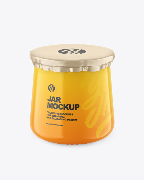 Glossy Jar Mockup