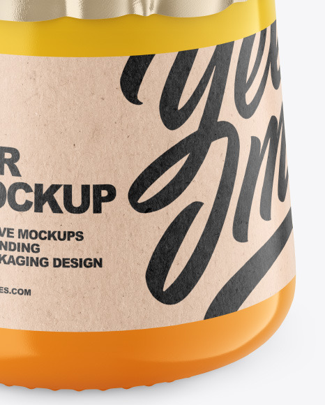 Glossy Jar Mockup PSD #6