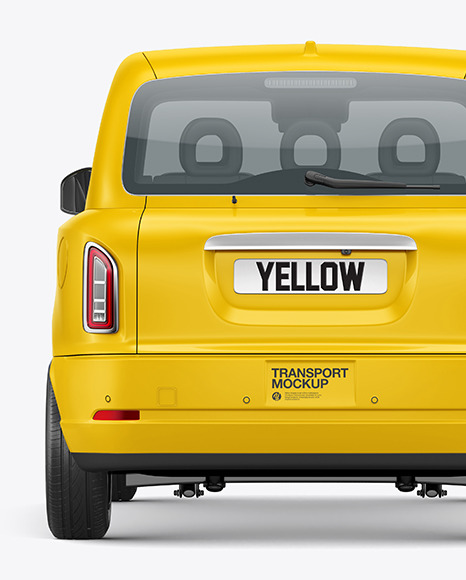 Electric Cab Mockup - Back View