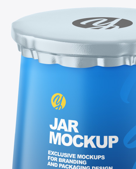 Matte Jar Mockup PSD #2