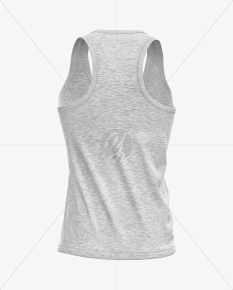 Melange Women s Tank Top Mockup PSD #3