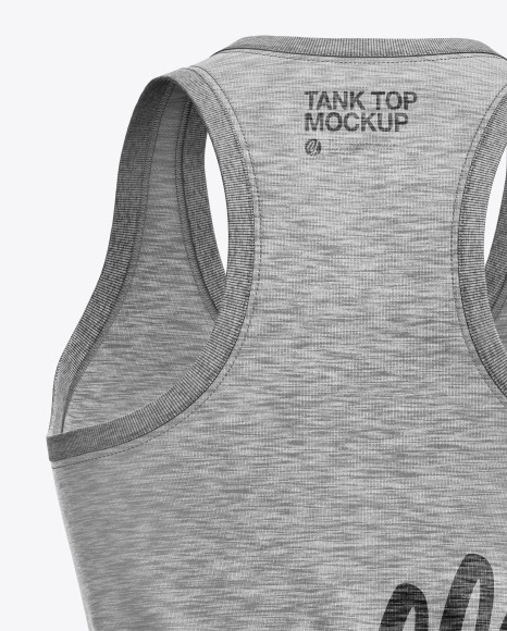 Melange Women s Tank Top Mockup PSD #2