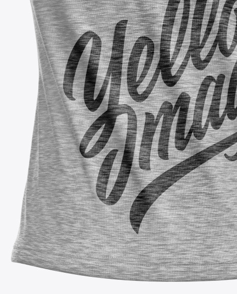 Melange Women s Tank Top Mockup PSD #1
