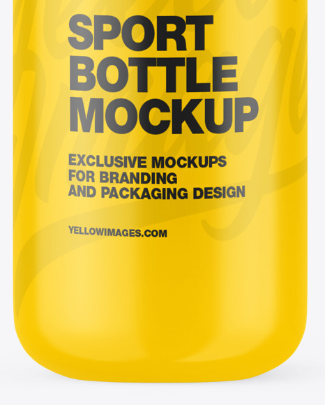 Glossy Sport Bottle Mockup PSD #1