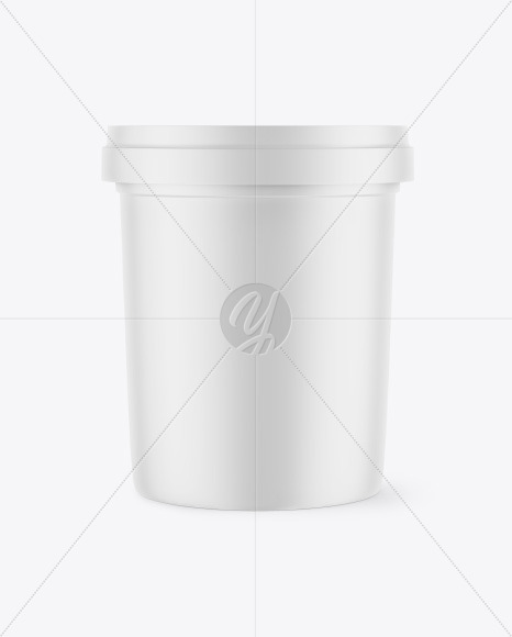 Matte Ice Cream Cup Mockup PSD #3