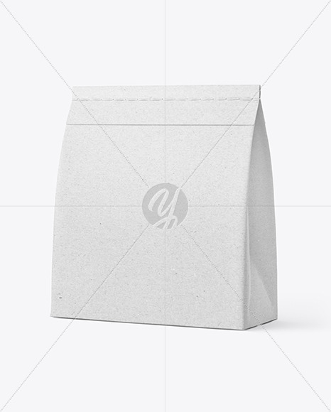 Kraft Paper Food Bag Mockup PSD #1