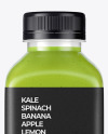Green Smoothie Bottle with Condensation Mockup