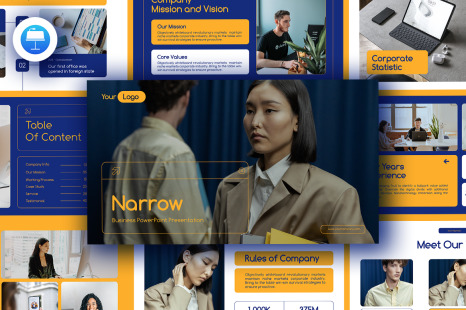Narrow Keynote Business Presentation