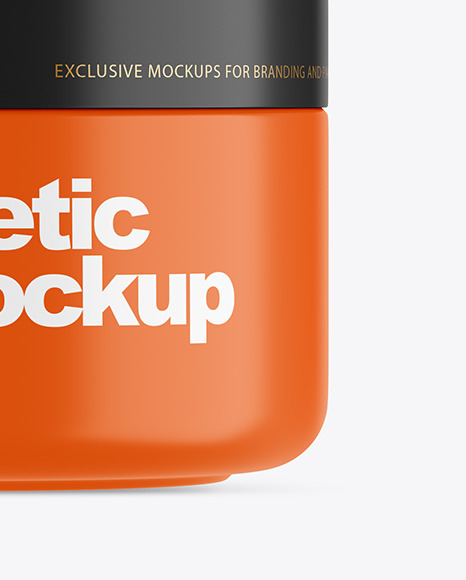 Matte Cosmetic Jar Mockup glossy 93995