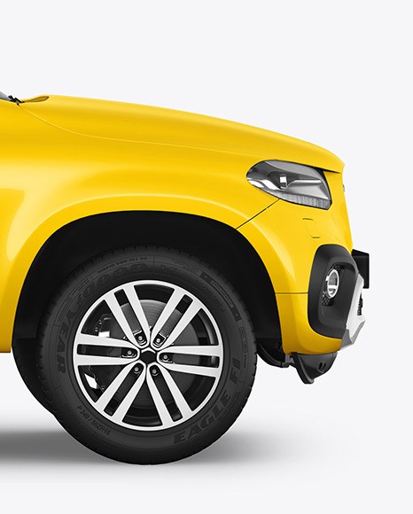 Luxury Pickup Truck Mockup   Side View PSD #6