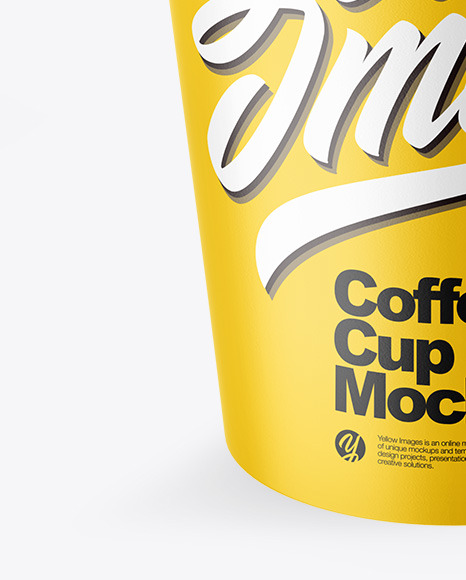 Matte Paper Coffee Cup w  Splash Mockup PSD #1