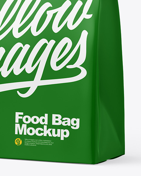 Glossy Food Bag Mockup PSD #2
