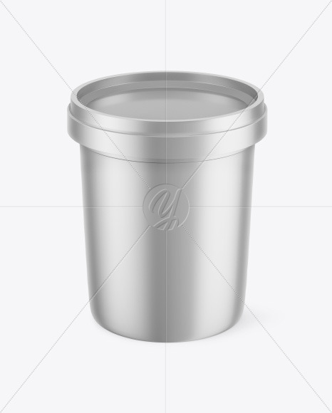 Metallic Ice Cream Cup Mockup PSD #3