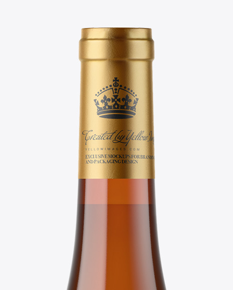 Amber Glass White Wine Bottle Mockup bottle 94034